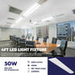 AntLux 4FT LED Wraparound Light Fixture, Ultra Slim, 4'' Width, 50W 5500 Lumens 4000K, No Glare, Linkable