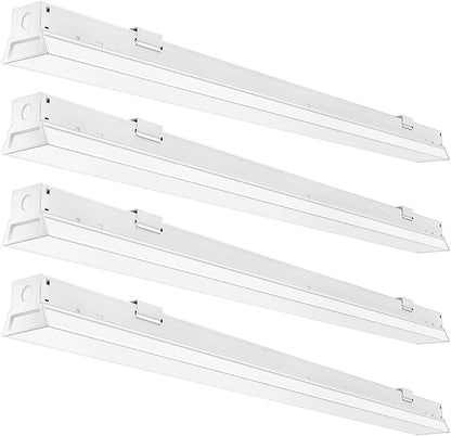 AntLux 4FT LED Strip Lights 50W LED Shop Lights, 1-10V Dimmable, 5500LM, 4000K, 4 Foot Integrated Linear LED Ceiling Light Fixtures for Garage Workshop Basement, Fluorescent Tube Replacement, 4 Pack