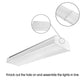 AntLux 4ft LED Garage Shop Lights, 50W, 5500 Lumens, 4000K Neutral White, 128W Fluorescent Equivalent