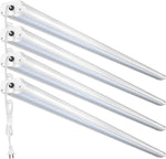 AntLux 8FT LED Shop Lights for Garage 8 Foot Linear Strip Light, 72W 8000LM, 5000K, Workshop Warehouse Ceiling Lighting Fixtures with on/off Switch, Plug In, 8’ Fluorescent Tube Replacement, 4 Pack