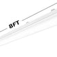 AntLux 8FT LED Vapor Tight Light, 100W 9000 Lumens 5000K/6000K, IP67 Waterproof, US Plug, Plug & Play, for Car Wash, Garage, Freezer, 4 Pack