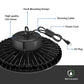 AntLux UFO LED High Bay Light, 100W (400W HID/HPS Replacement), 12000 Lumens 5000K, Dimmable, US Plug, IP65 Waterproof