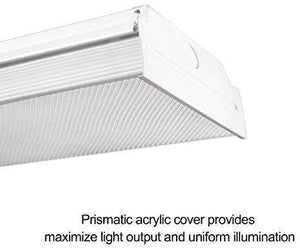 AntLux 4 Foot LED Garage Shop Lights 40W LED Wraparound Light Fixture, 40W 4400 Lumens, 4000K Neutral White Light, 6 Pack