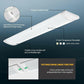 AntLux 4FT LED Wraparound Puff Lights, 50W/5500LM, 3000K/4000K/5000K 3 Color Temperature Dimmable, White, 4 Pack