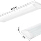 AntLux 4FT LED Wraparound Puff Lights, 50W/5500LM, 3000K/4000K/5000K 3 Color Temperature Dimmable, White
