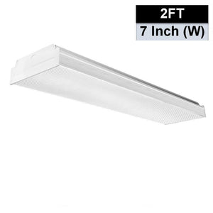 AntLux 2FT LED Wraparound Fixture Flush Mount LED Garage Lights, 20W 2400LM, 4000K Neutral White, 2 Foot LED Wrap Light, Integrated Linear Ceiling Lighting Fixture for Kitchen, Laundry, Workshop, Closet