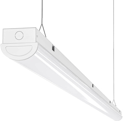 AntLux 8FT LED Shop Light Linear Strip Lights Linkable, 110W, 12000 Lumens, 5000K, 8 Foot LED Garage Lights, Surface Mount and Hanging Ceiling Lighting Fixture, Fluorescent tube Replacement