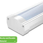 AntLux LED 8FT Shop Lights, Linear, 72W 8000LM, 5000K, with On/Off Switch, Plug and Play, 4 Pack
