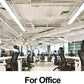 AntLux LED Wraparound Office Light, 4FT, 60W 7200 Lumens, 4000K, Fluorescent Tube Replacement, 2 Pack