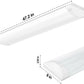 AntLux 4FT LED Wraparound Puff Lights, 50W/5500LM, 3000K/4000K/5000K 3 Color Temperature Dimmable, White, 4 Pack