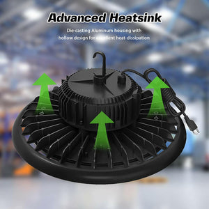 AntLux UFO High Bay LED Light, 150W (600W HID/HPS Replacement), 19500LM, 5000K, IP65 Waterproof, US Plug